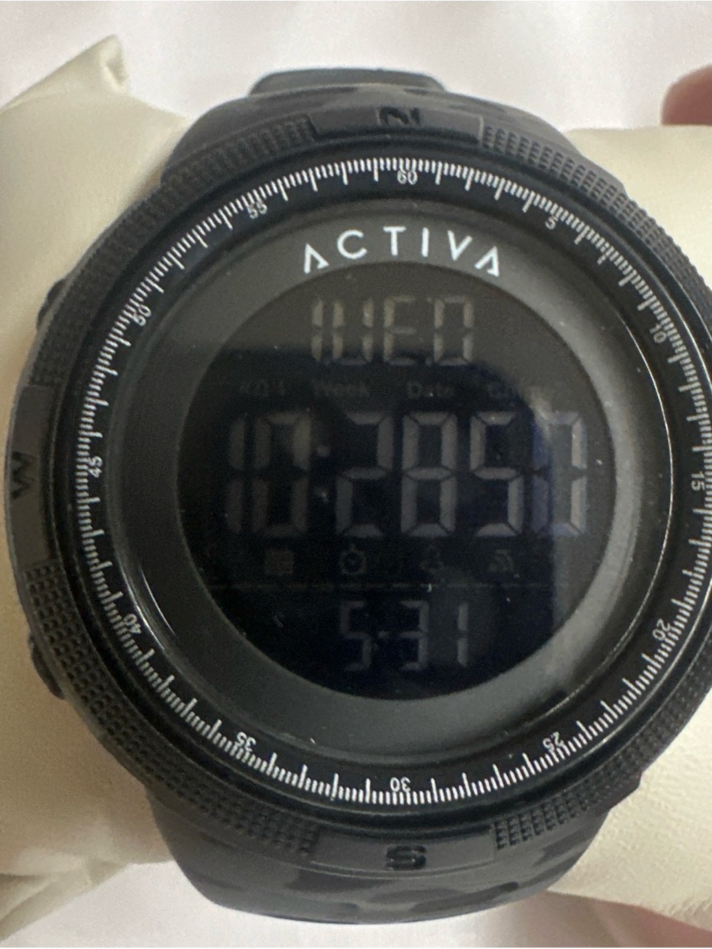 (277) Ativa Black Digital Sport Watch with LED Display